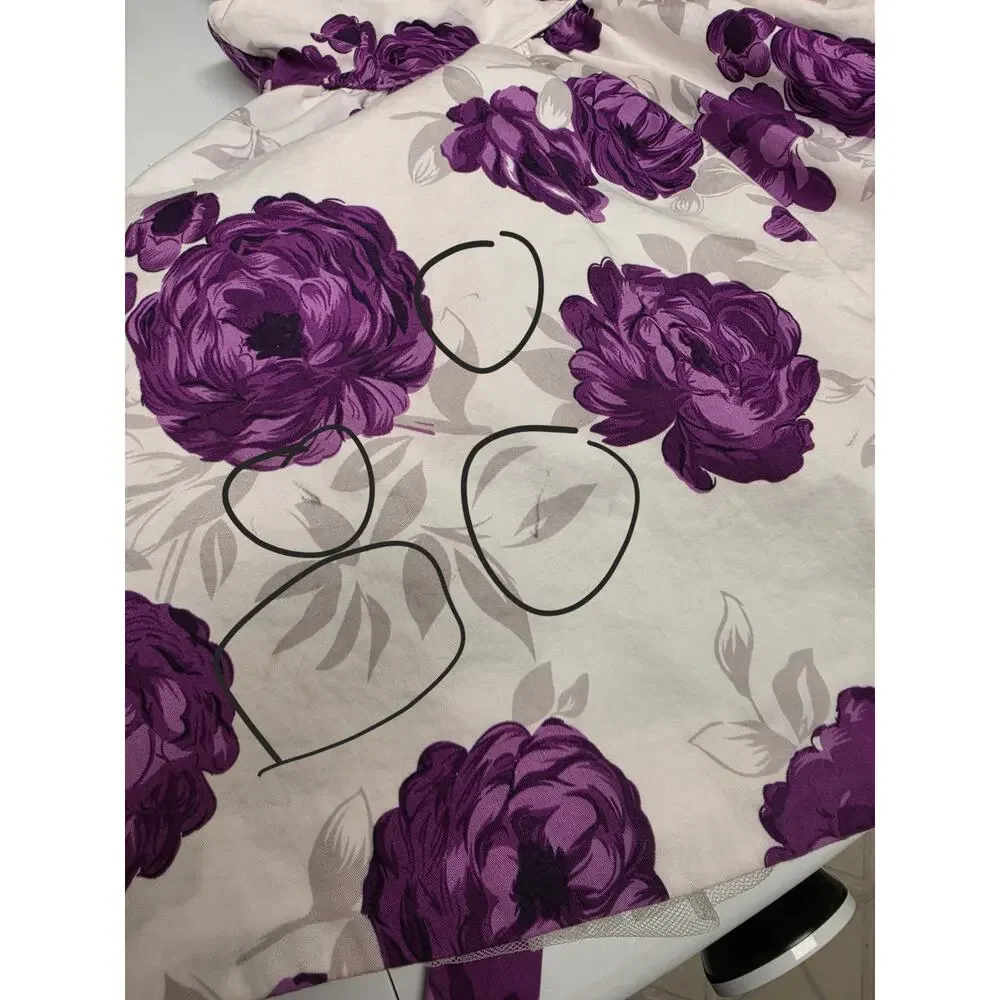 Janie and Jack Girls Size 3 Purple Floral Tulle Dress